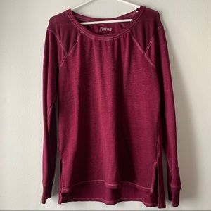 Silverwear Burgundy Long Sleeve top size large